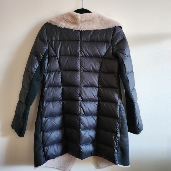 BCBG Generation XS mixed media insulated  winter jacket, faux fur and su… - Picture 4 of 11